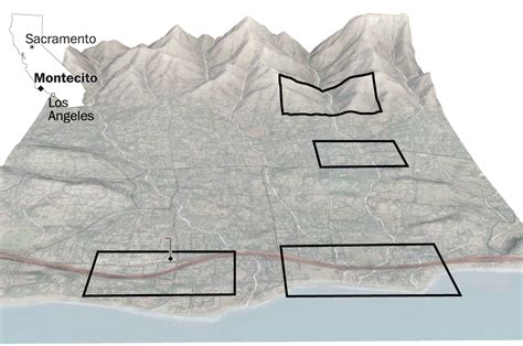 Before and after photos the mudslides in Montecito - Washington Post