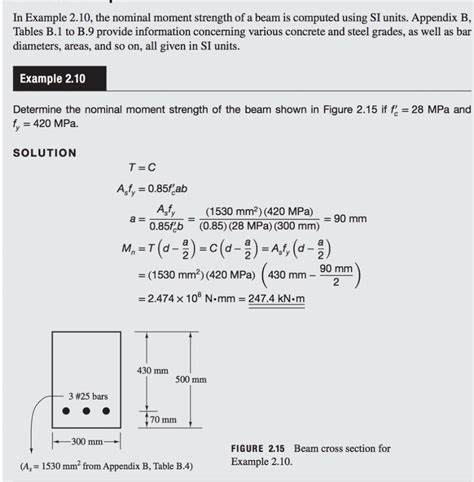 solved note  applicable   modulus  rupture cheggcom