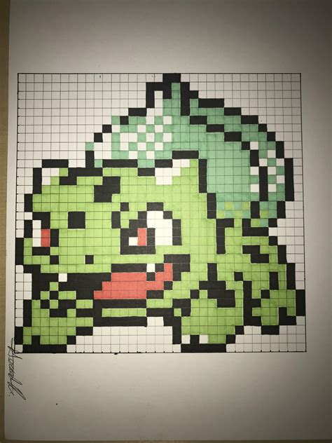 Pokemon Sprite Pixel Art Grid - Pixel Art Grid Gallery