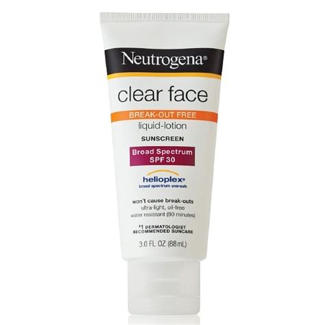 Neutrogena Clear Face Sunscreen Lotion - The Lab Bunny