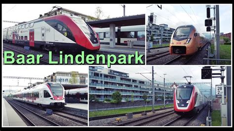 Zugsichtungen Beim Bahnhof Baar Lindenpark Kanton Zug Schweiz 2022