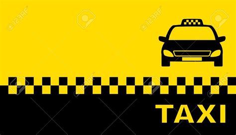 Tarjeta De Visita Con El Taxi Y El Lugar De Texto Ilustraciones