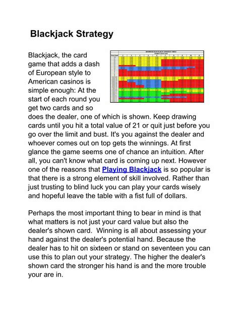 (PDF) Blackjack Strategy - PDFSLIDE.NET