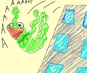 Frog kermits suicide - Drawception