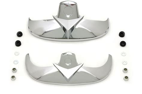 Chrome Front And Rear Fender Tip Set Harley Davidson 1997 2006 Flsts