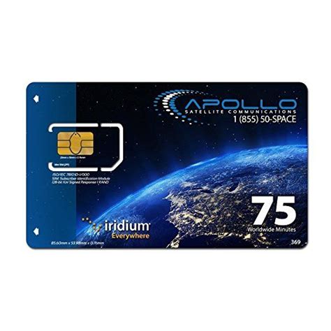 Iridium Pre Paid 75 Minute 30 Day Prepaid Sim Card Apollo Satcom Top