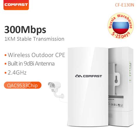 COMFAST Pont WiFi extérieur routeur sans fil longue portée 2 4G point