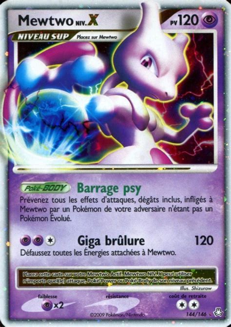 Mewtwo Niv X Diamant Perle Veil Des L Gendes Pok P Dia