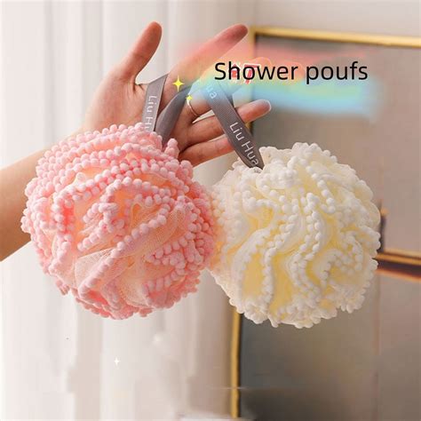 Exfoliating Spa Loofah Shower Sponge Bath Spa Puff Scrubber Ball Body