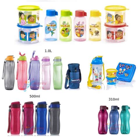 Qoo10 100 Authorized Tupperware Slim Round Eco Water Bottle