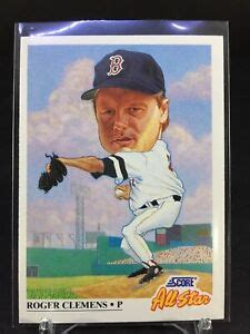 Rare Roger Clemens Score All Star 1991 Card 399 Boston Red Sox MLB