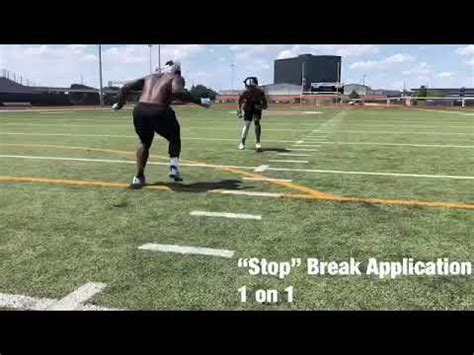 Football Drills Defensive Back Off Man Technique Youtube