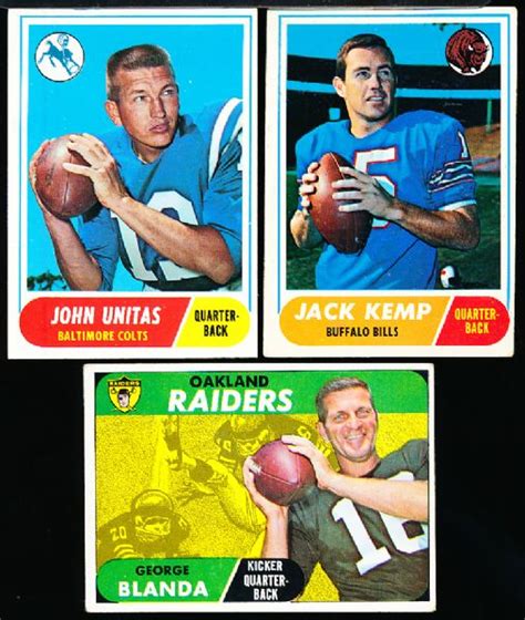 Lot Detail 1968 Topps Fb 3 Stars