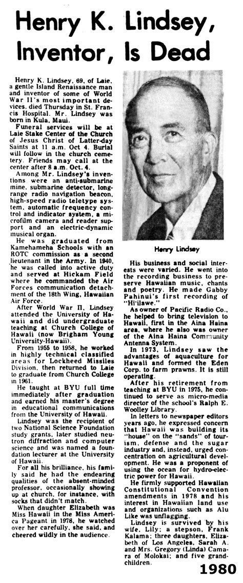 Henry Keawe Lindsey (1911-1980) - Find a Grave Memorial