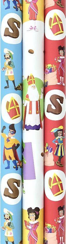 Club Van Sinterklaas Inpak Cadeaupapier Incl Naamstickers