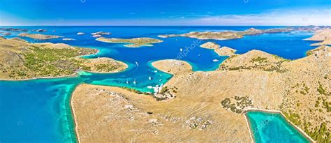 Kornati Increíble Isla Archipiélago Paisaje Del Parque Nacional De