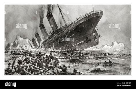 El Hundimiento Rms Titanic Imágenes Recortadas De Stock Alamy