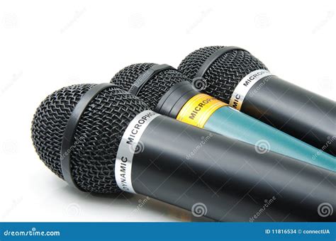 Dynamic microphones stock photo. Image of cable, objects - 11816534