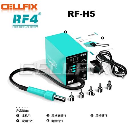 RF4 RF H5 Hot Air Gun Soldering Station 800W Digital Display Rework