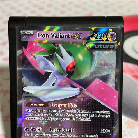 TCG POKEMON Iron Valiant Ex 089 182 Ultra Rare Paradox Rift