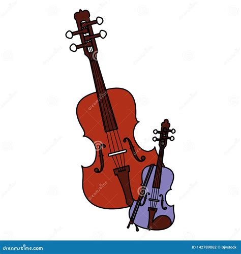 Icono Musical Del Instrumento Del Viol N Ilustraci N Del Vector