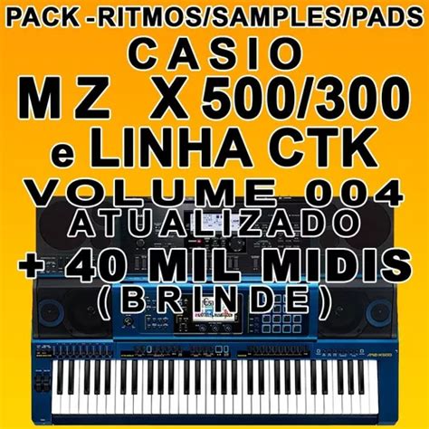 Ritmos Casio Ctk E Mzx Pack Completo Mil Midis Brinde