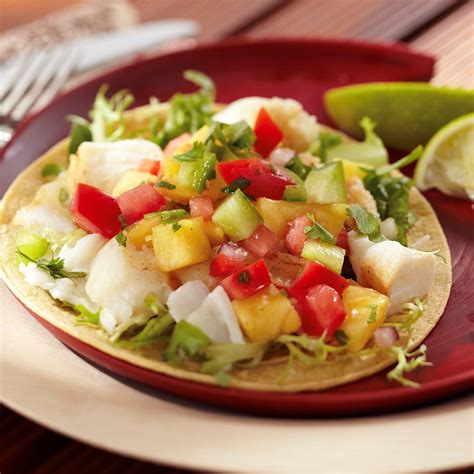 Grilled Fish Tacos With Pineapple Salsa Recipe Eatingwell