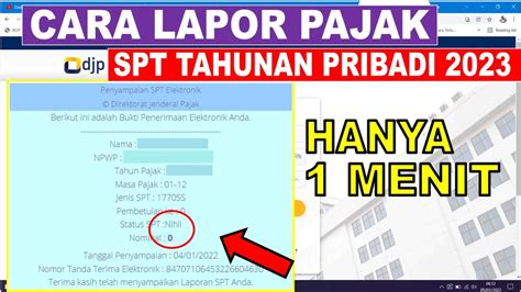 Cara Lapor Spt Tahunan Pribadi Panduan Lengkap Dan Mudah Cara