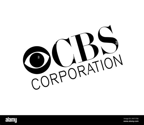 Cbs Corporation Rotated Logo White Background Stock Photo Alamy