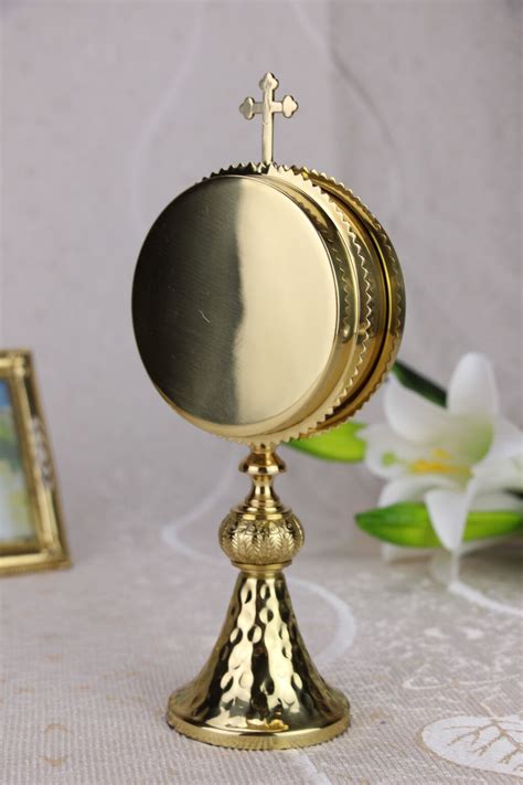 Brass Monstrance Reliquary Luna Holder New Beautiful 925h X9 Ebay