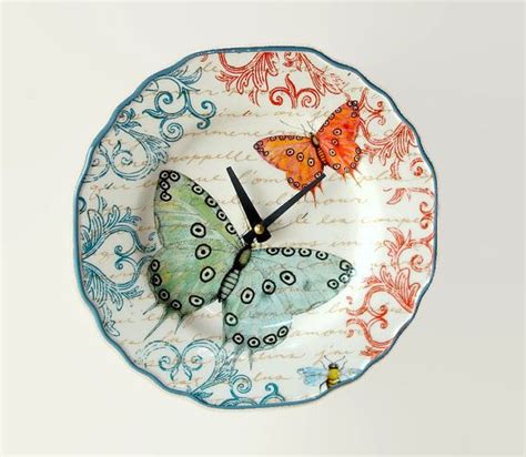 9 Colorful Butterfly Silent Wall Clock French Clock Butterfly Clock