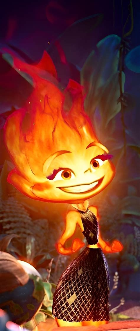 A Cartoon Character Is Standing In Front Of A Fireball With Eyes And Mouth Wide Open