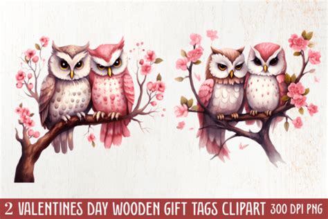 Couple Owl Valentines Day Clipart Png Graphic By Craftart · Creative