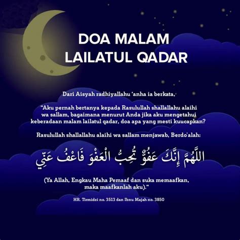 Inilah Doa Yang Dibaca Ketika Lailatul Qadar