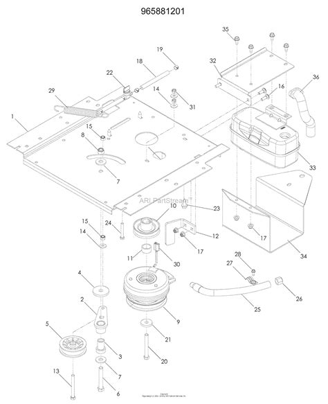 Husqvarna Rz Parts Diagram For Engine Plate