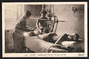 Carte Postale Vichy Etablissement Thermal Massage Sous L Eau