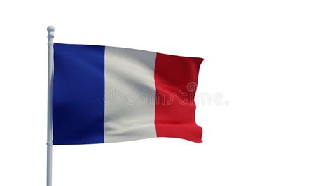 French Republic Flag, Waving in the Wind - 3d Rendering - CGI Stock ...