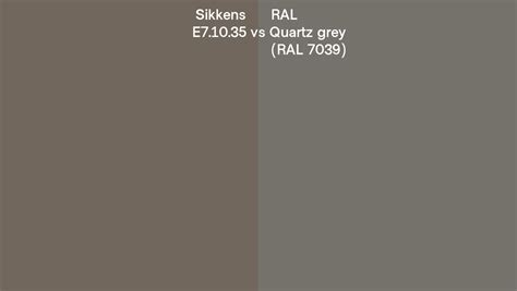 Sikkens E7 10 35 Vs Ral Quartz Grey Ral 7039 Side By Side Comparison