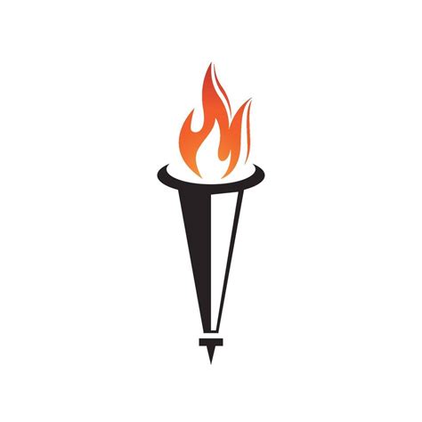 Torch Icon Vector Image For Logos Websites Applications And Thematic