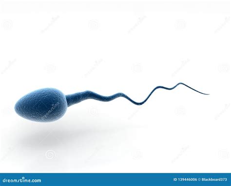 3d Human Sperm In White Background Sperm Cell Human Reproduction