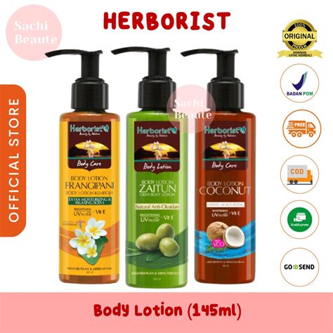 Jual Herborist Body Lotion Zaitun Coconut Frangipani Whitening Uv