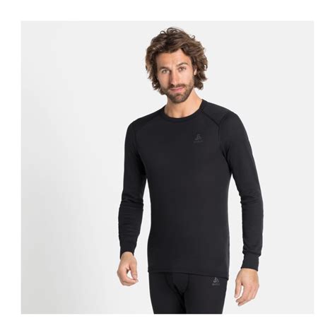 Koszulka męska Odlo BL TOP crew neck l s ACTIVE WARM ECO Black