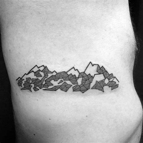 50 Geometric Mountain Tattoo Designs For Men - Geometry Ink Ideas ...