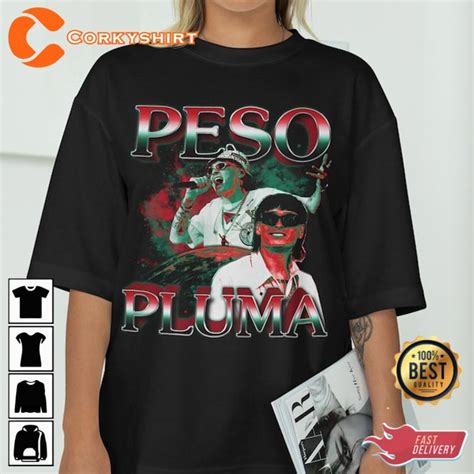 Peso Pluma Doble P Tour Music Concert T Shirt Corkyshirt