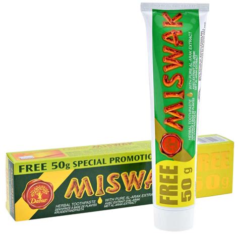 Mouthwash And Toothpaste Dabur Miswak Herbal Toothpaste With Pure