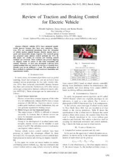 Review Of Traction And Braking Control For Electric Vehicle Review Of