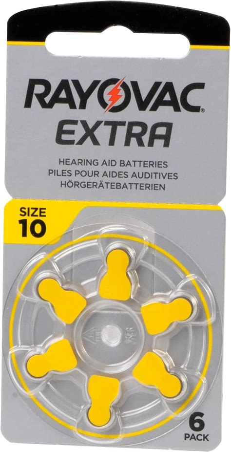 Rayovac Extra Advanced Size 10 Hearing Aid Battery Pack 60 PCS