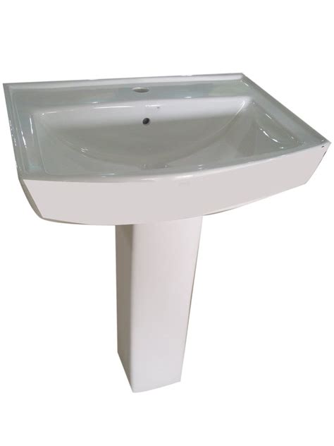 Ceramic Plain Pedestal Wash Basin White At Rs In Bihar Id