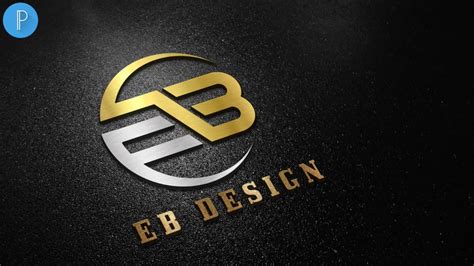 E B Design Pixellab Logo Design Tutorial Vandy Design Youtube