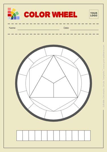 Free Printable Color Wheel Templates